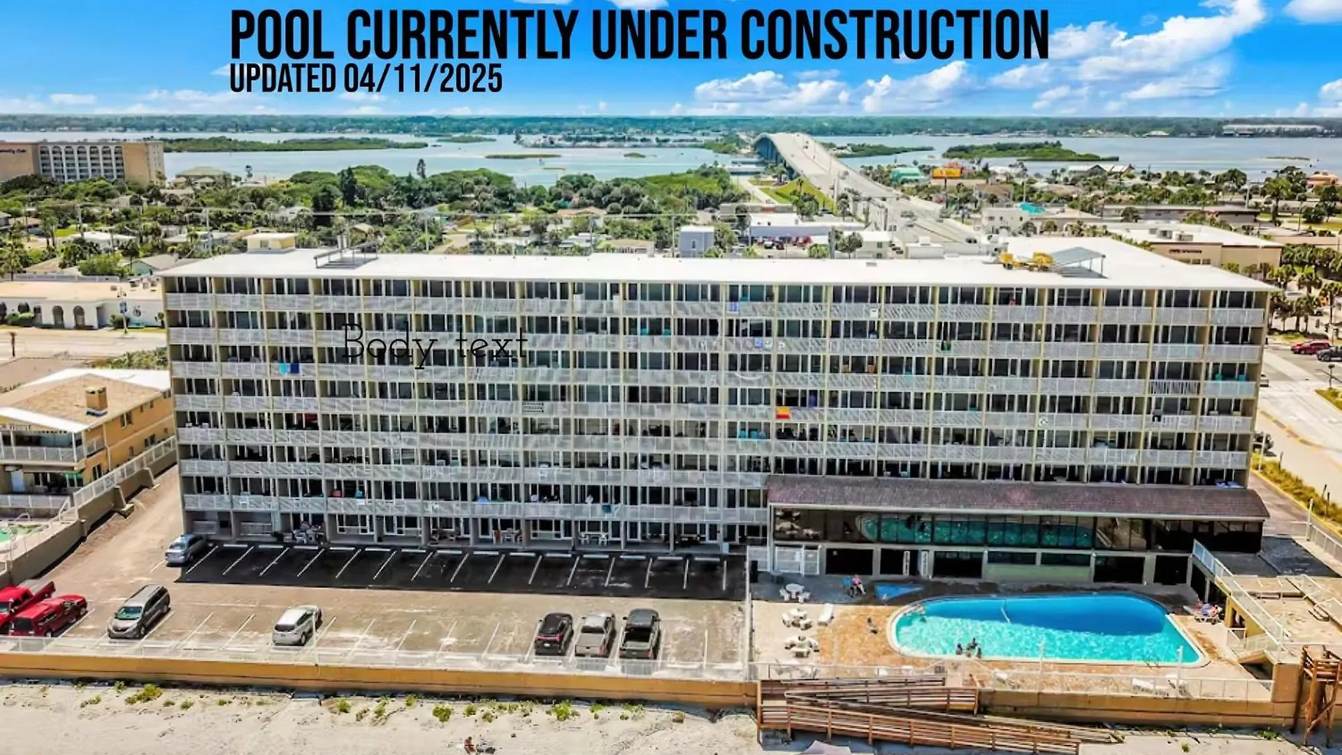 Sunshine & Oceanfront Serenity Daytona Beach Shores Apartment